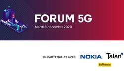 bannière Forum 5G, en partenariat avec Nokia, Talan et BPI France
