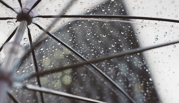 Parapluie transparent qui protege de la pluie